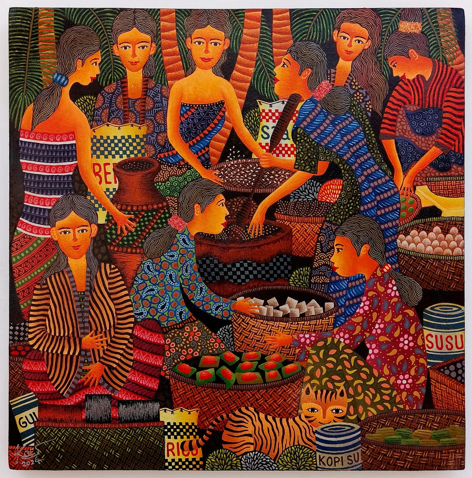 Arte contemporáneo indonesio de Kusbudiyanto - Hatajan 5