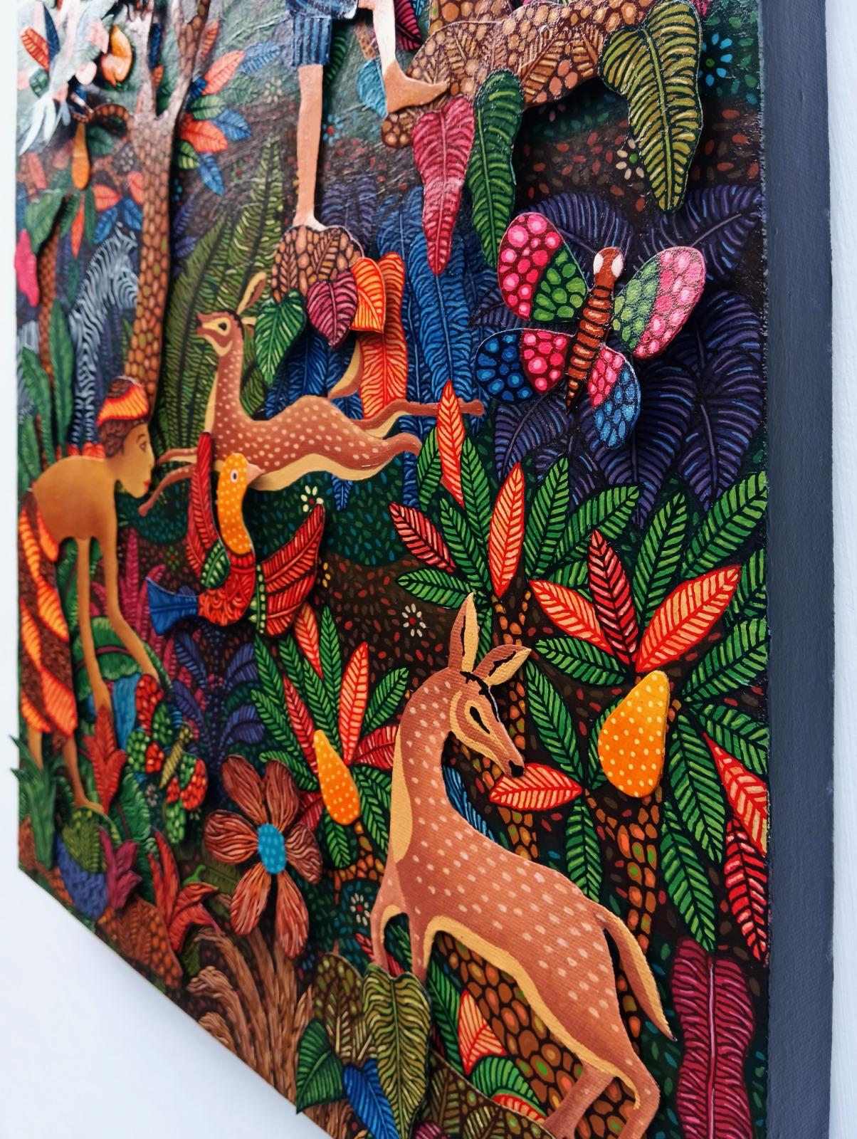 Arte contemporáneo indonesio de Kusbudiyanto - Jagawana, Guardabosques en venta 9