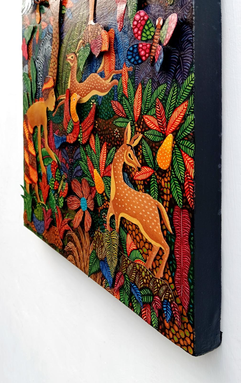 Indonesian Contemporary Art by Kusbudiyanto - Jagawana, Forest Ranger For Sale 12