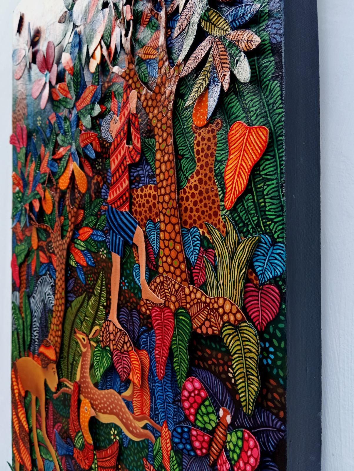 Arte contemporáneo indonesio de Kusbudiyanto - Jagawana, Guardabosques en venta 1