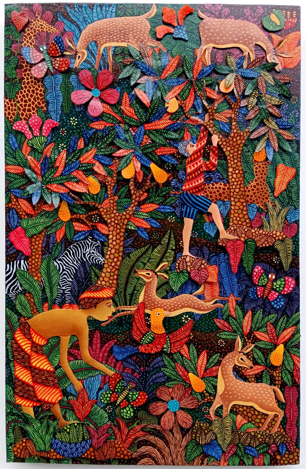 Indonesian Contemporary Art by Kusbudiyanto - Jagawana, Forest Ranger For Sale 8