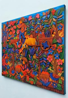 Indonesian Contemporary Art by Kusbudiyanto - Life in the Village