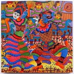 Indonesian Contemporary Art by Kusbudiyanto - Mask Dance