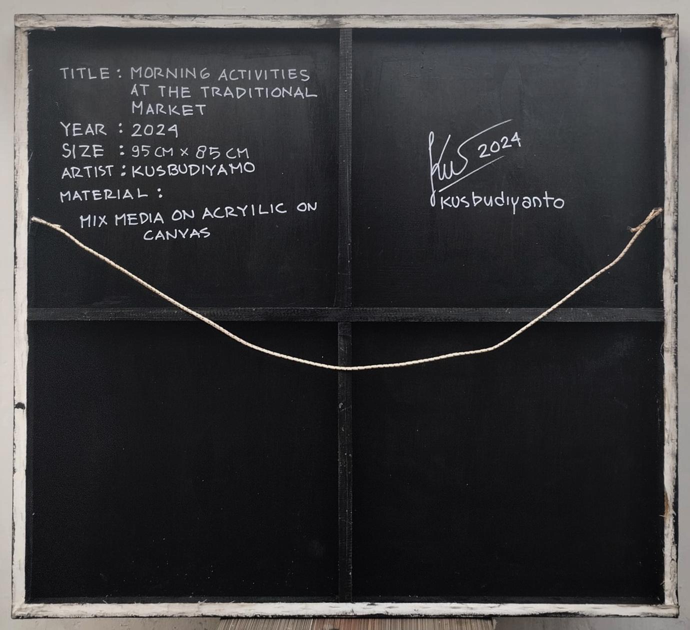 Arte contemporanea indonesiana di Kusbudiyanto - Attività mattutine alla Traditio in vendita 13