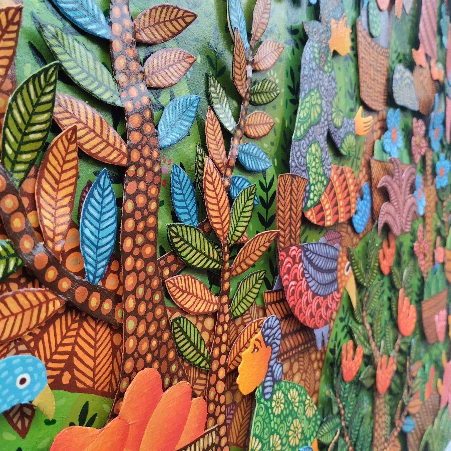 Arte contemporanea indonesiana di Kusbudiyanto - Attività mattutine alla Traditio in vendita 15