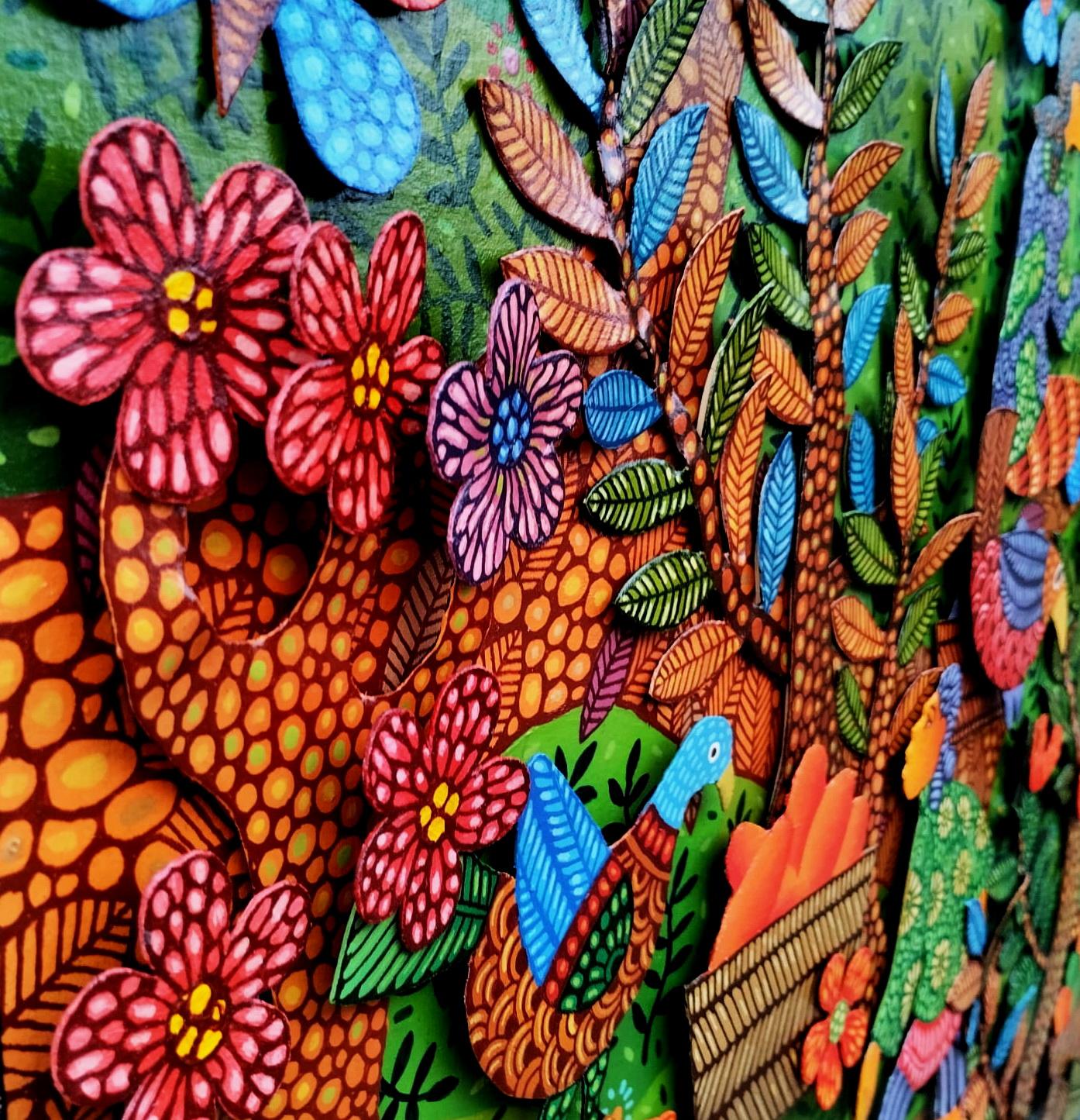 Arte contemporanea indonesiana di Kusbudiyanto - Attività mattutine alla Traditio in vendita 1