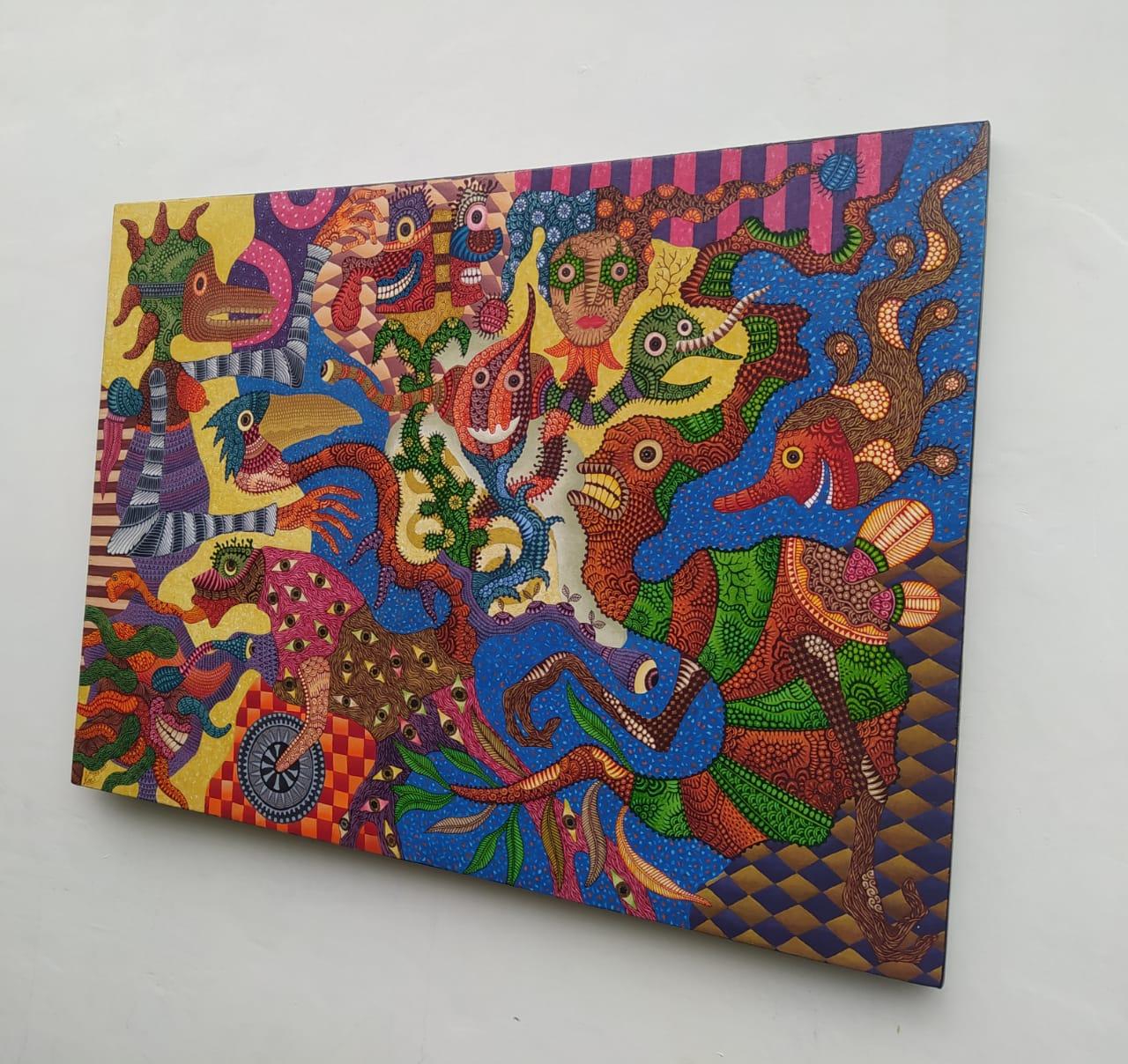 Art contemporain indonésien de Kusbudiyanto - Seribu Mata en vente 5