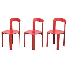 Kusch & Co Stackable Post Modern Chairs Bruna Rey, 1970s