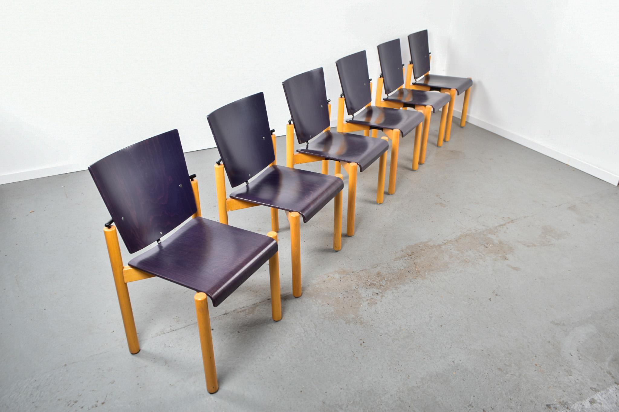German Kusch+Co Model 2400 chairs set of 6