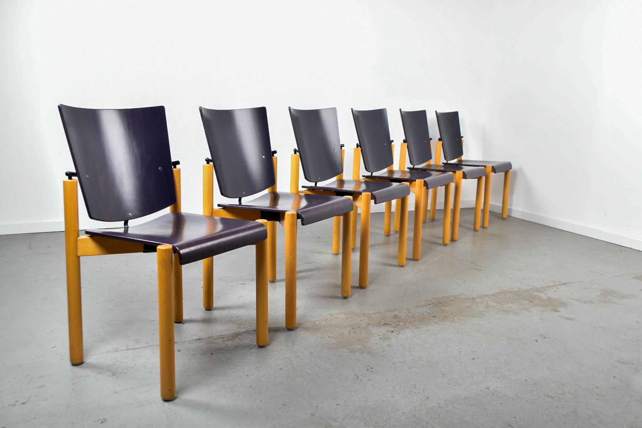 Beech Kusch+Co Model 2400 chairs set of 6