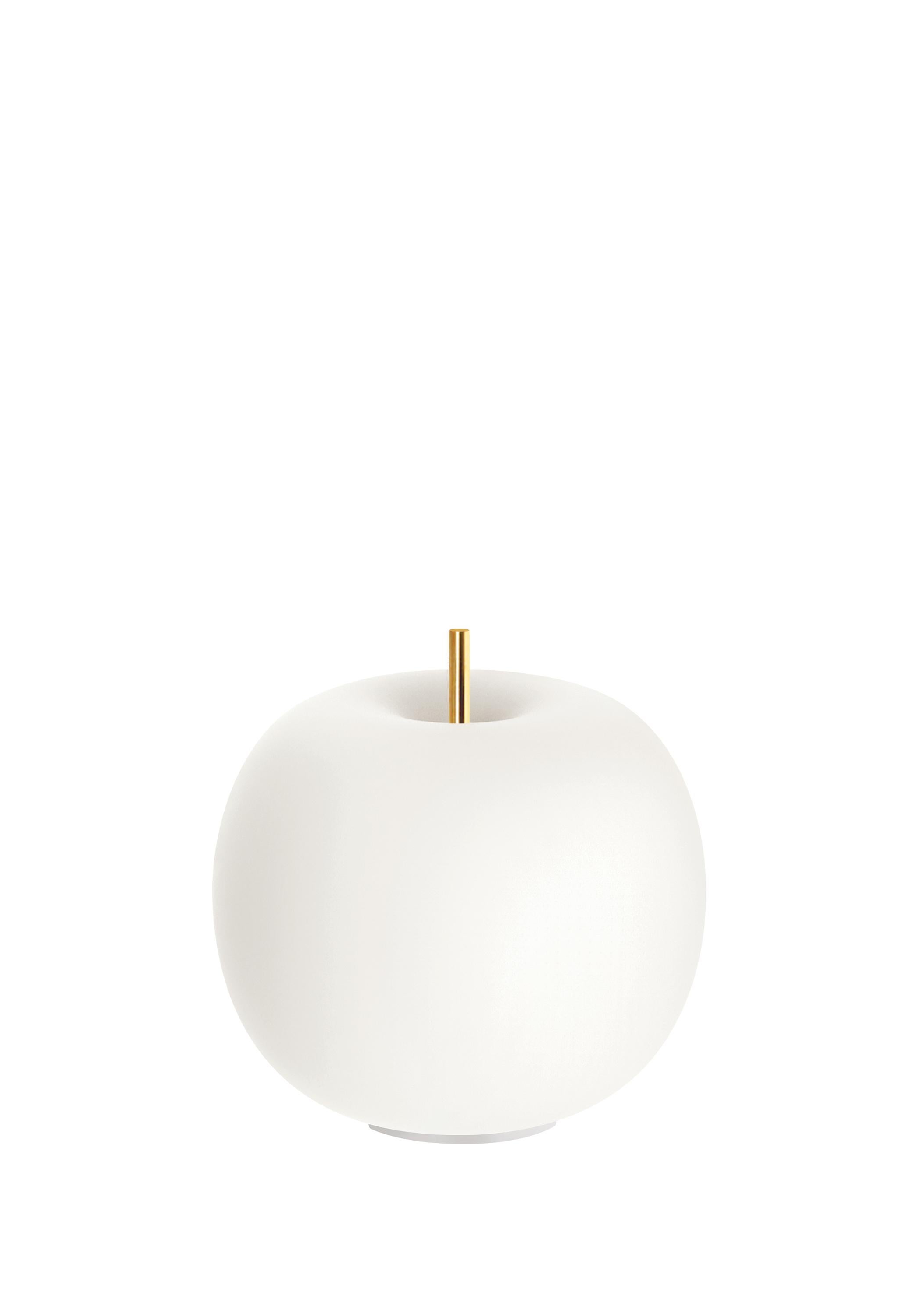 La lampe de bureau «ushi Mobile » en verre opalin et cuivre pour KDLN en vente 1