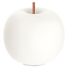 Lámpara de sobremesa portátil de cristal opalino y cobre "Kushi Mobile" para KDLN