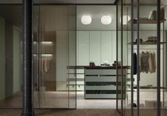 Plafonnier en métal et verre opalin 'Kushi' pour KDLN en noir