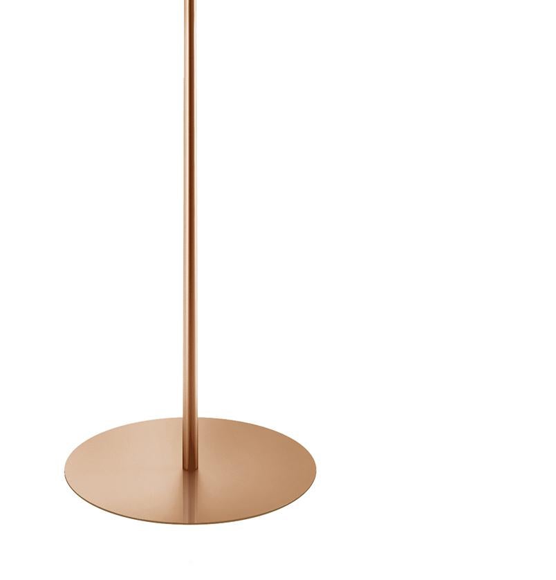 Italian 'Kushi XL' Opaline Glass and Copper Floor Lamp for Kdln For Sale