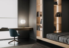 Lámpara de sobremesa de vidrio opalino y cobre "Kushi XL" para KDLN