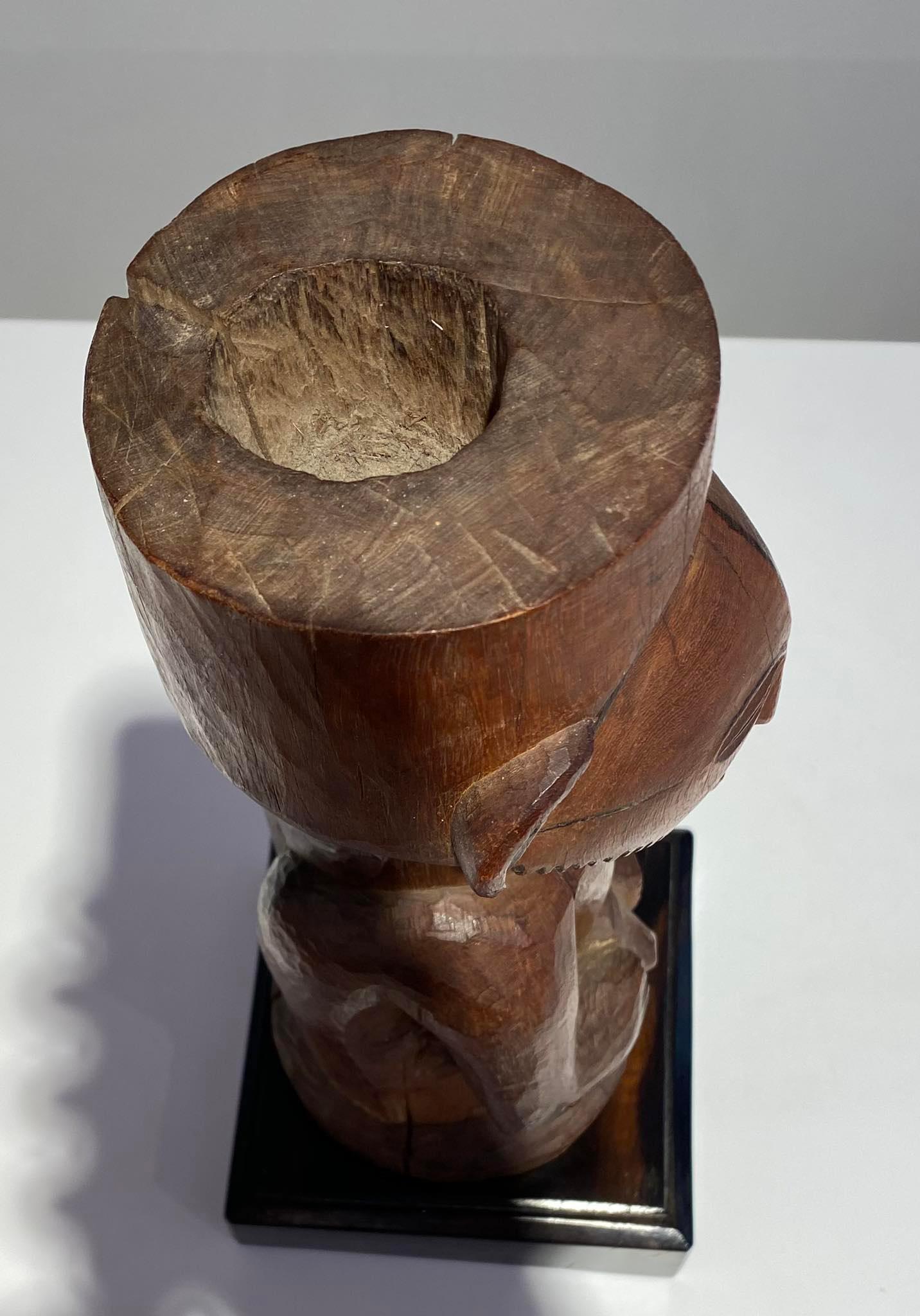 Kusu wooden ancestor fetish ca 1900 DR Congo Africa Central African Tribal Art For Sale 7