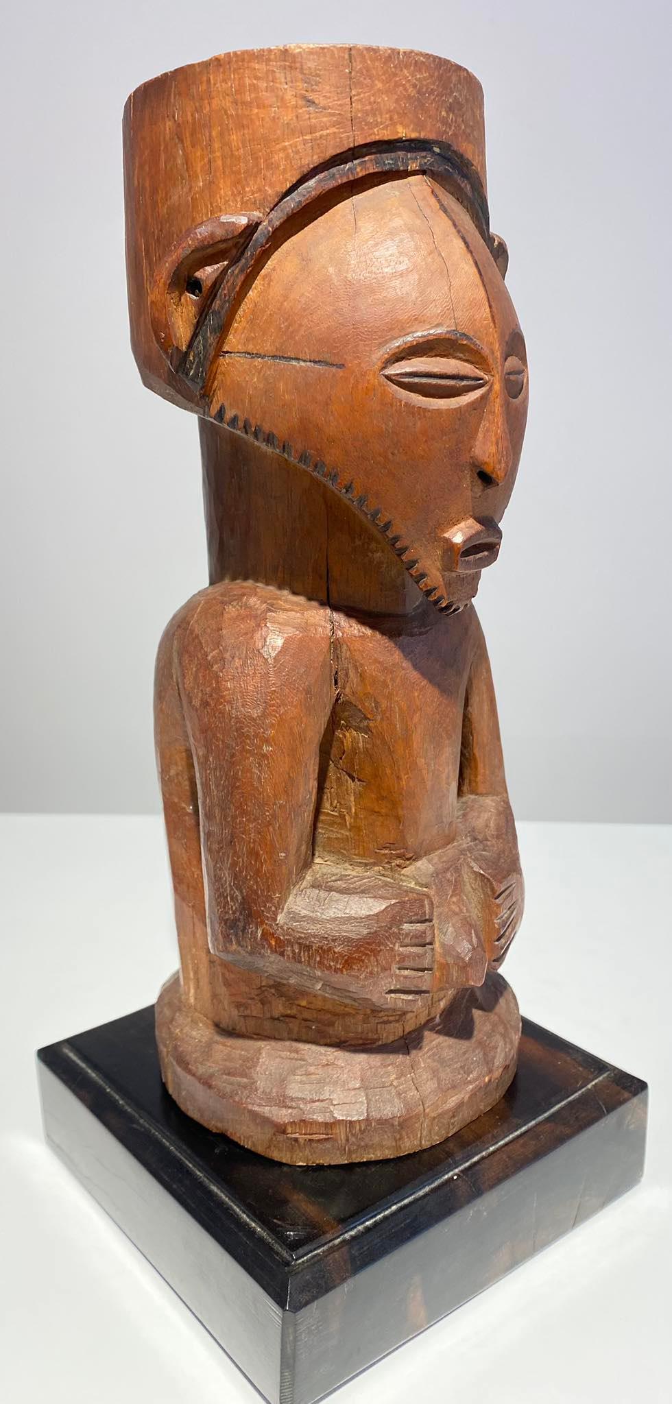 Kusu wooden ancestor fetish ca 1900 DR Congo Africa Central African Tribal Art For Sale 10