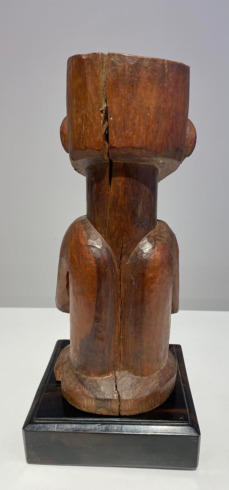 Kusu wooden ancestor fetish ca 1900 DR Congo Africa Central African Tribal Art For Sale 2