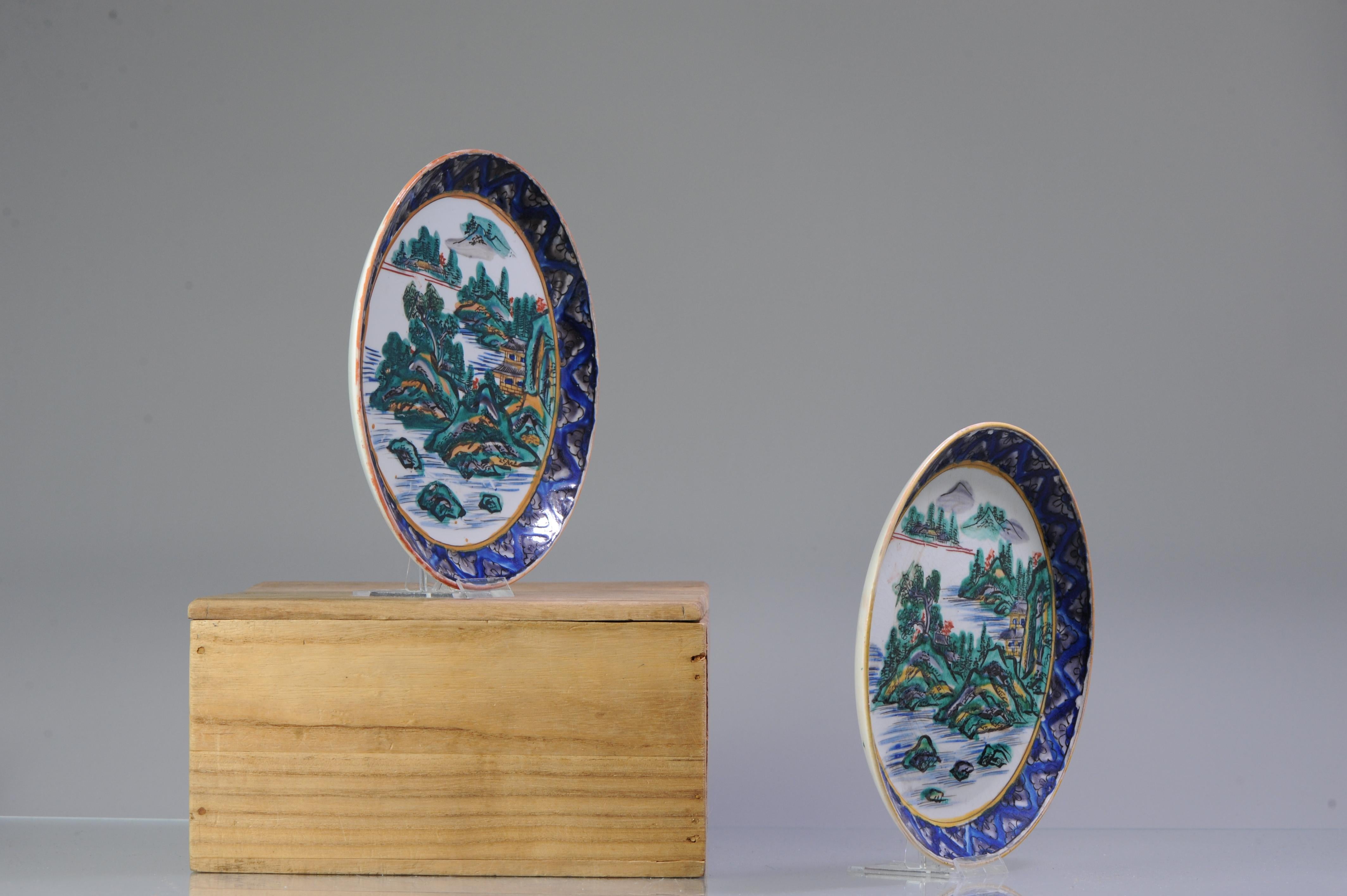 Kutani Edo Period 18th/19th Century Japanese Porcelain Dish Arita For Sale 8