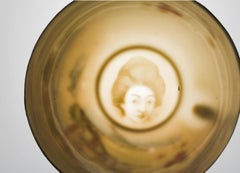 Kutani Japan Lithophane Geisha Silhouette Egg Shell Porcelain Tea Set for 6