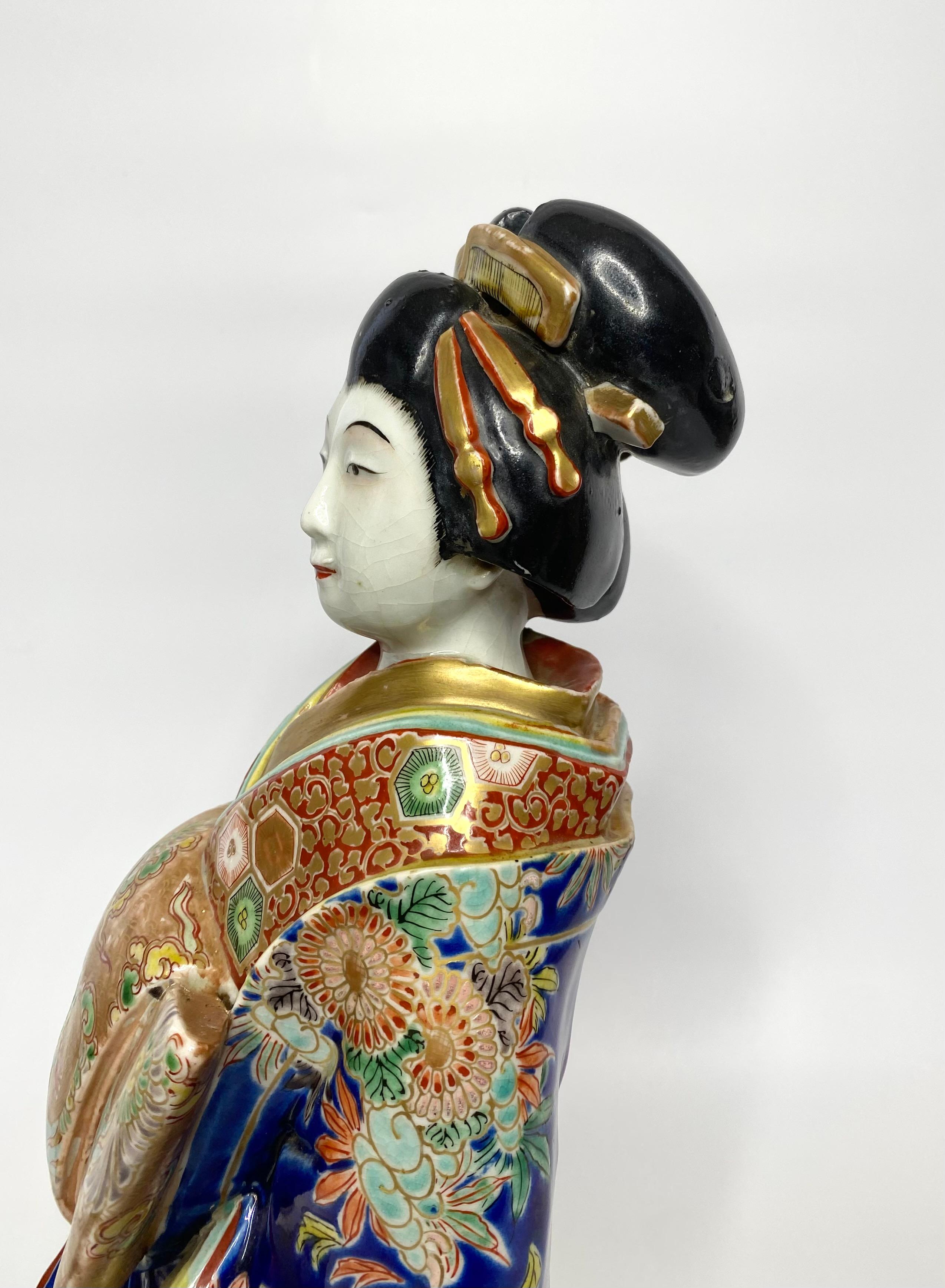 Kutani Porcelain Bijin, Japan, C. 1900. Meiji Period 5