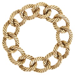 Kutchinsky, 18k Gold Rope Link Bracelet, Late 1960s