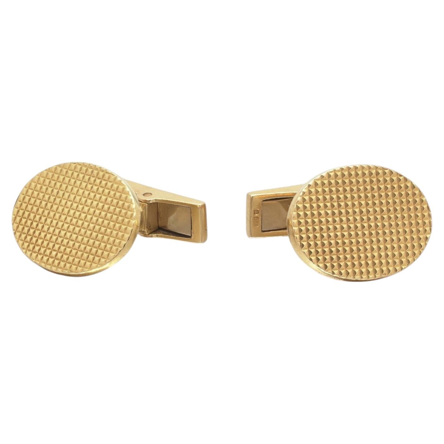 Kutchinsky 18KT Gold Cufflinks, Vintage London 1970s