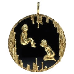 Ciondolo in oro Kutchinsky 18kt con onice