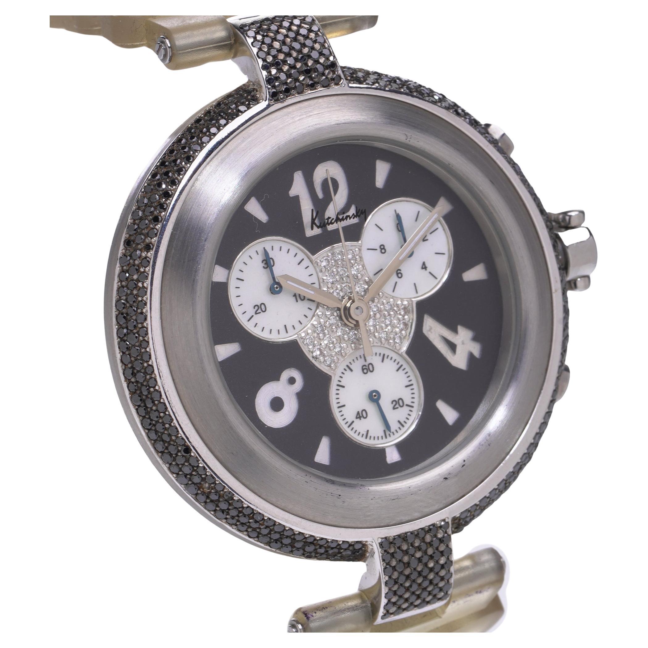 Reloj Cronógrafo Kutchinsky Diamante Negro