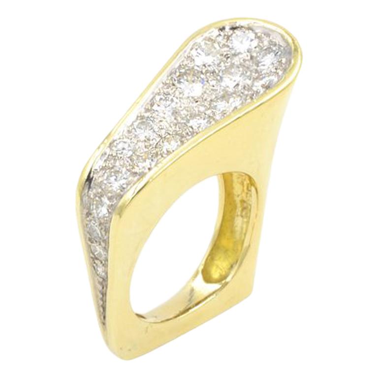 Kutchinsky Diamond Ring, 1972 For Sale