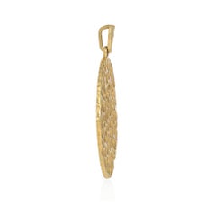 Kutchinsky for Cartier 1970s Gold Commemorative Moon Landing Pendant