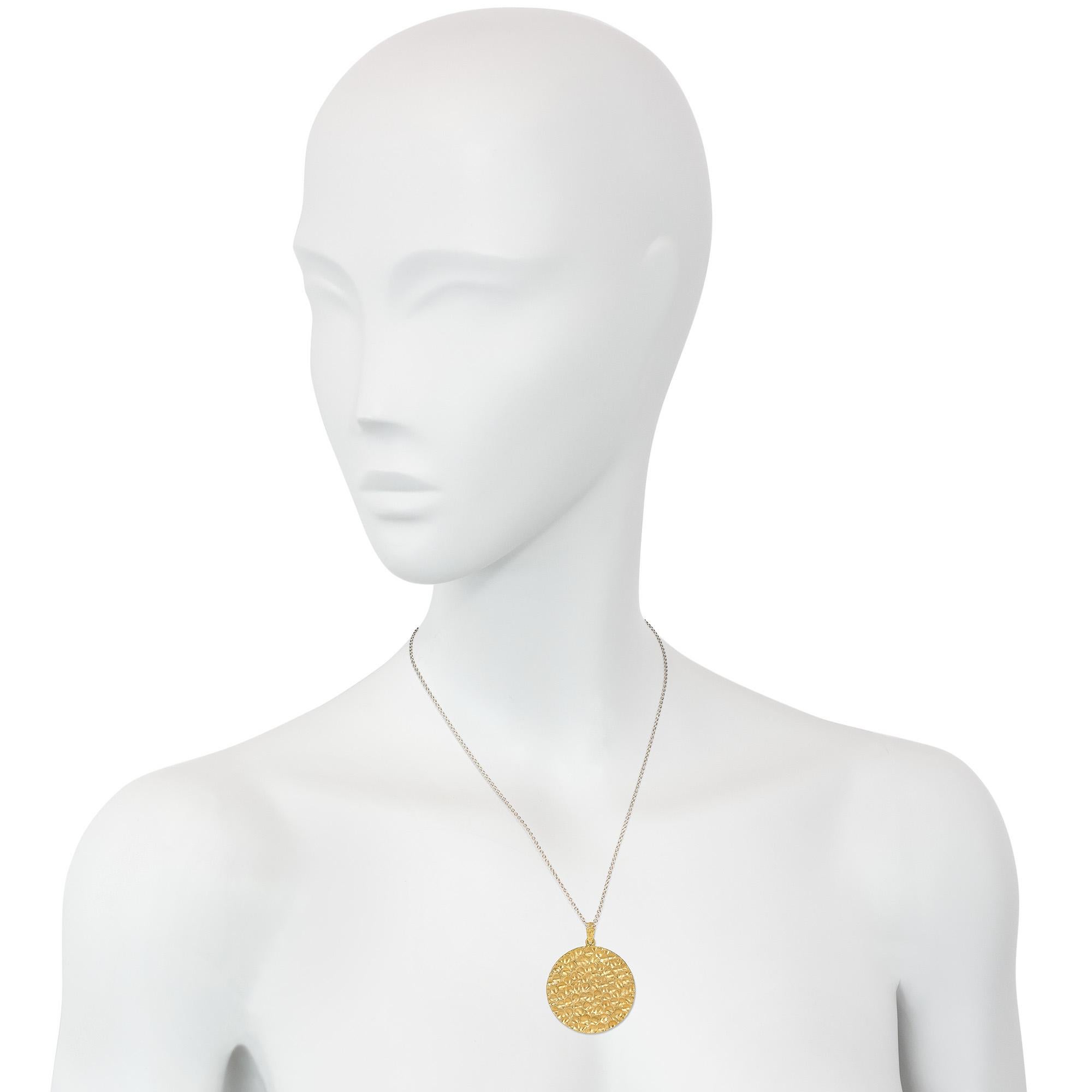 Women's or Men's Kutchinsky for Cartier 1970s Gold Commemorative Moon Landing Pendant For Sale