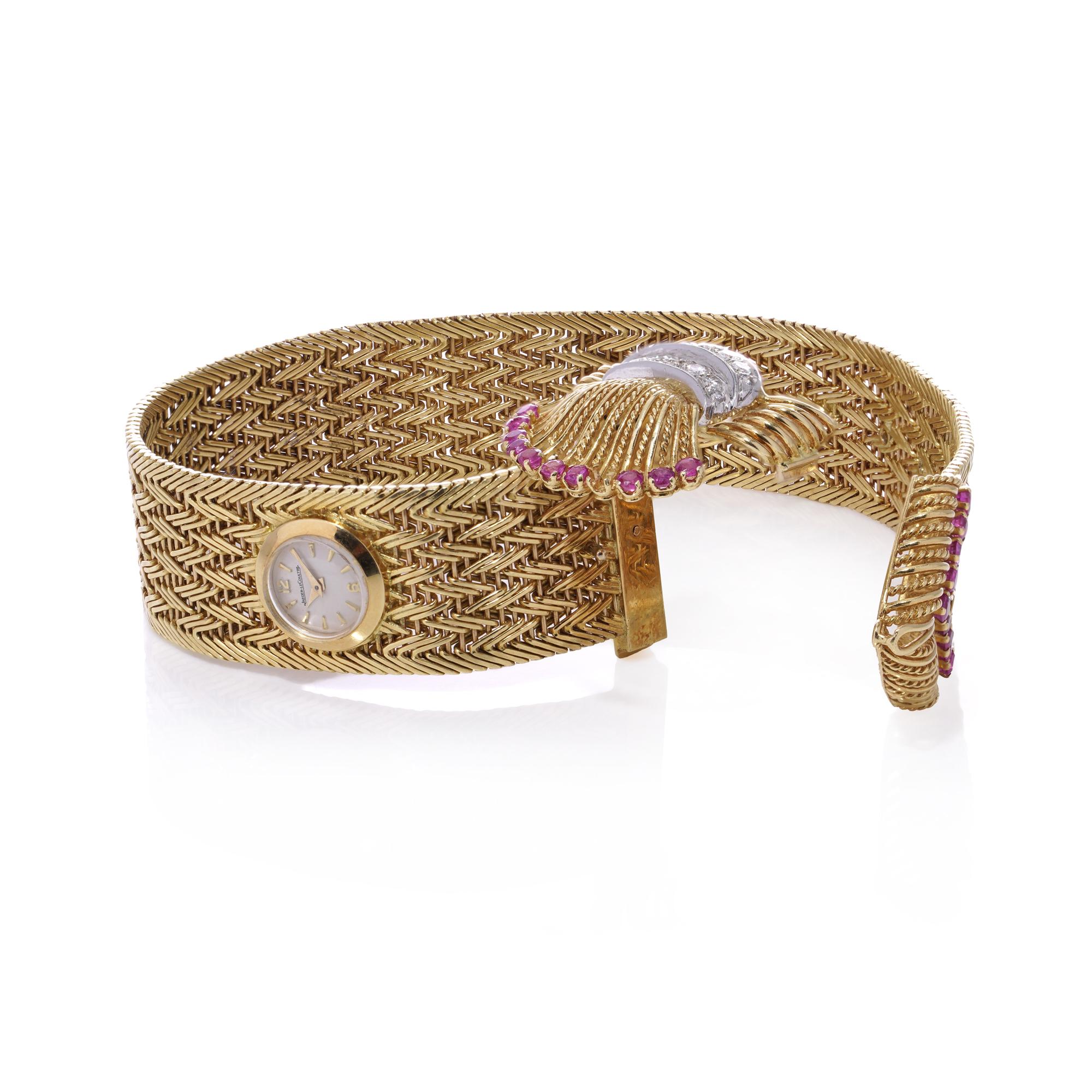 Orologio con bracciale in oro 18kt Kutchinsky per Jaeger Le-Coultre in vendita 5