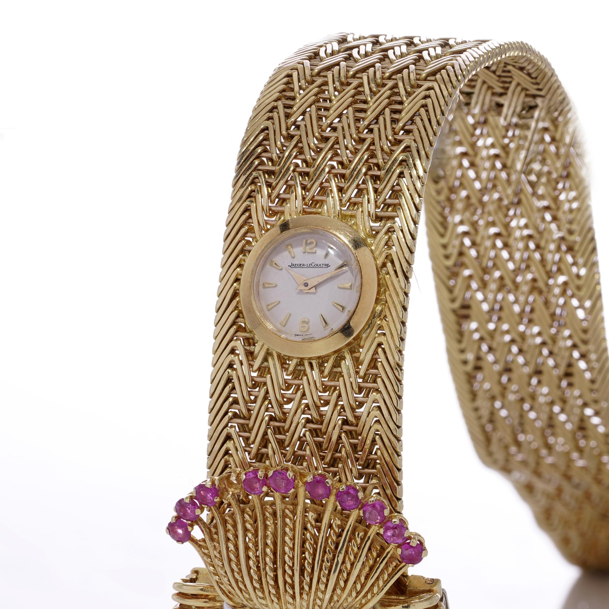 Orologio con bracciale in oro 18kt Kutchinsky per Jaeger Le-Coultre in vendita 6