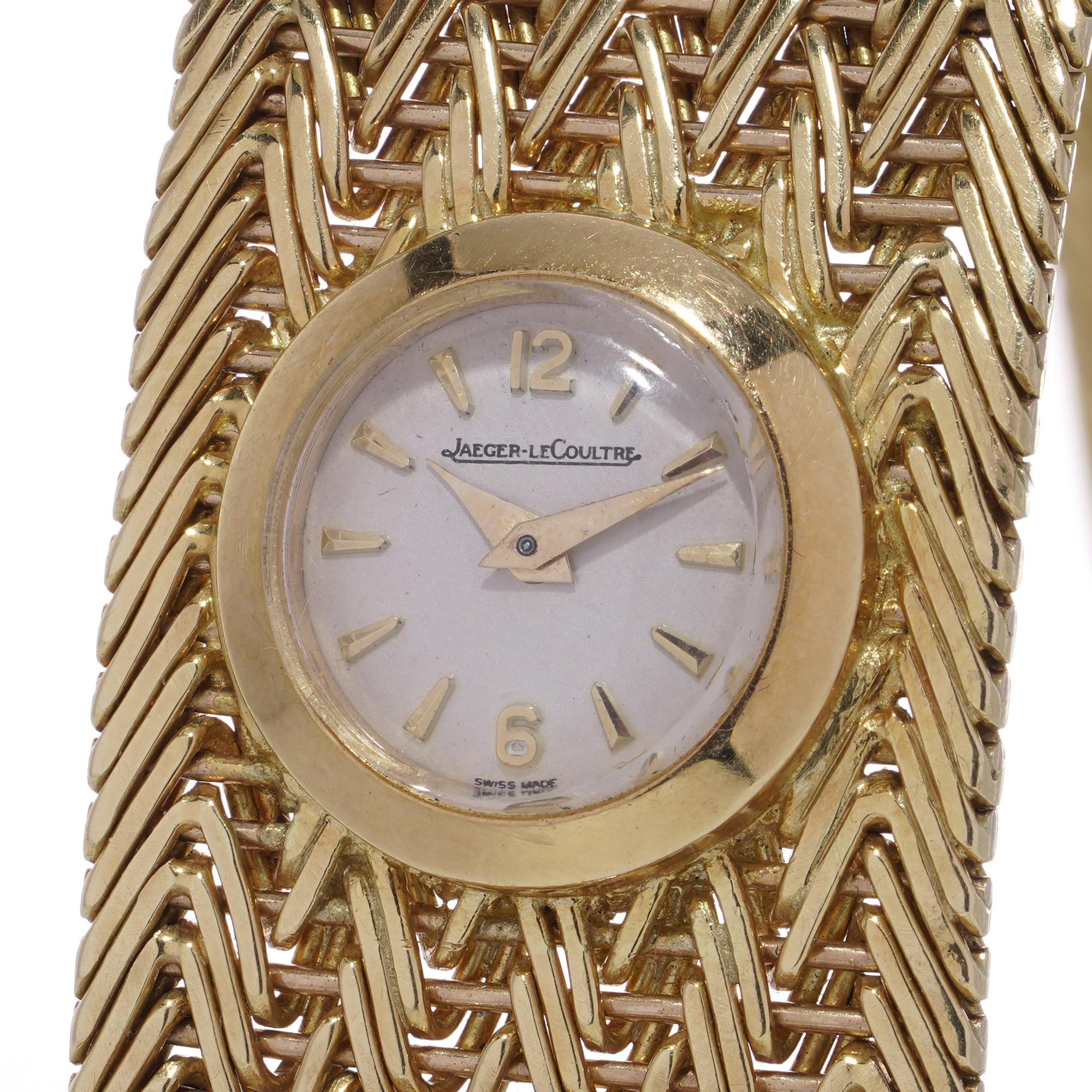 Orologio con bracciale in oro 18kt Kutchinsky per Jaeger Le-Coultre in vendita 7