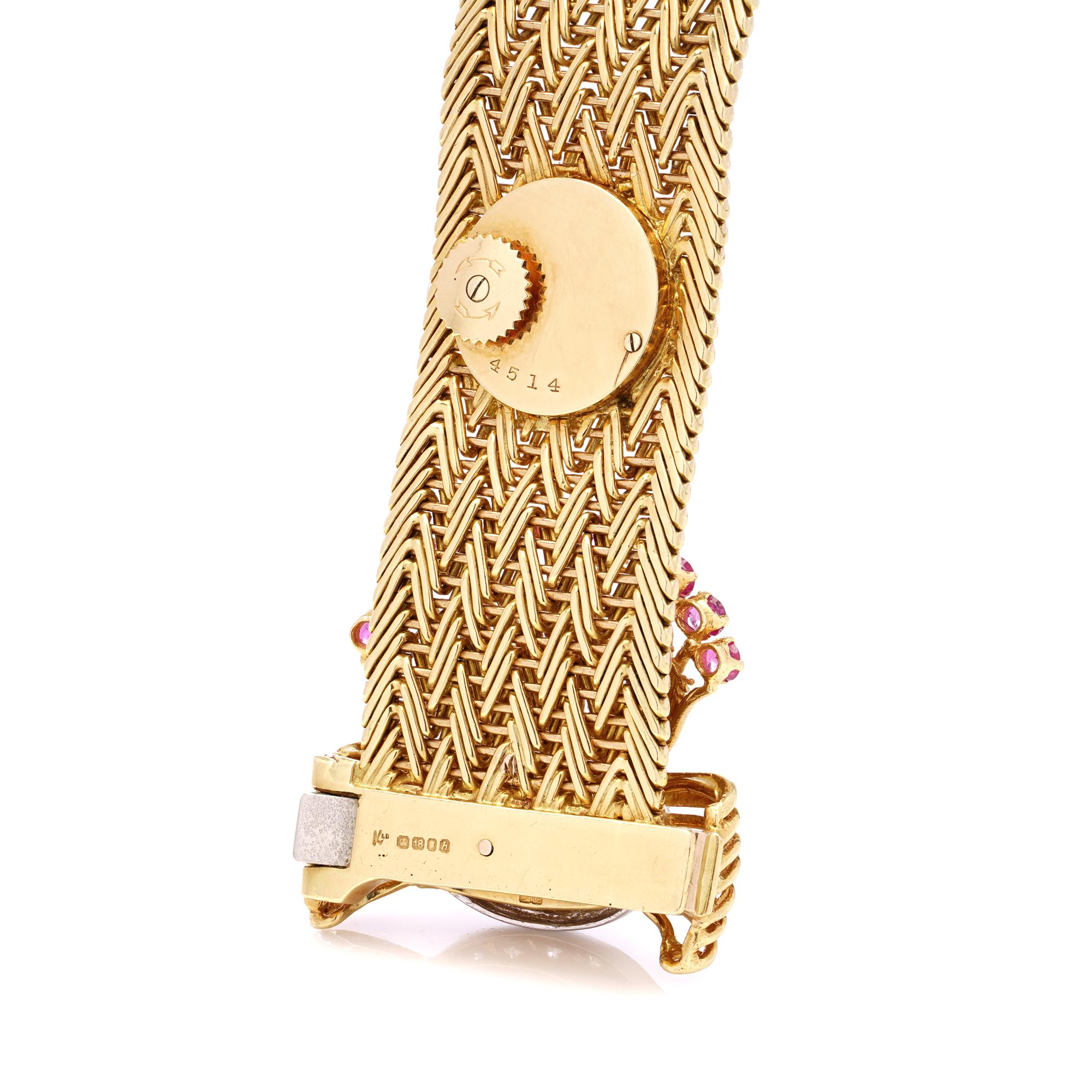 Orologio con bracciale in oro 18kt Kutchinsky per Jaeger Le-Coultre in vendita 8