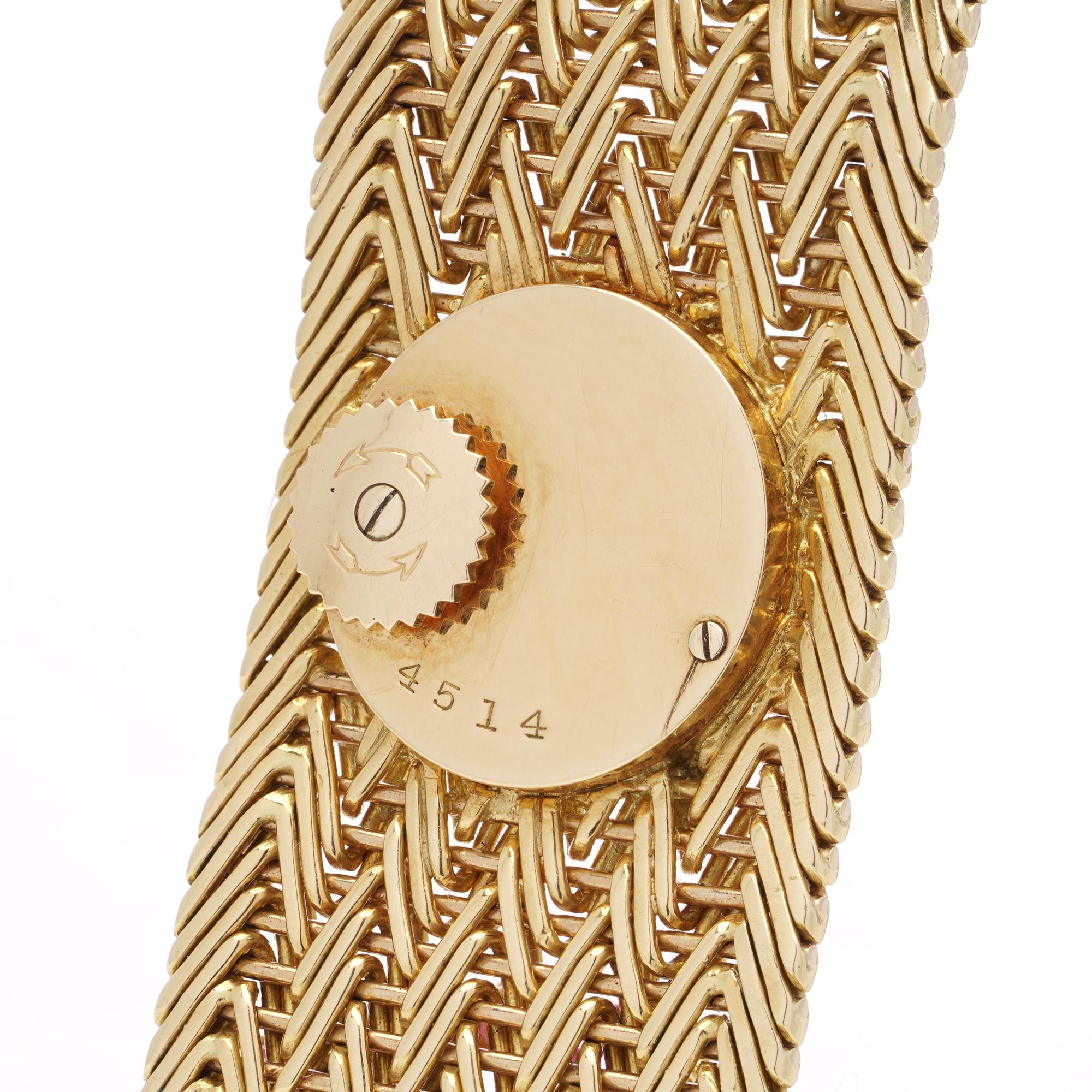 Orologio con bracciale in oro 18kt Kutchinsky per Jaeger Le-Coultre in vendita 9