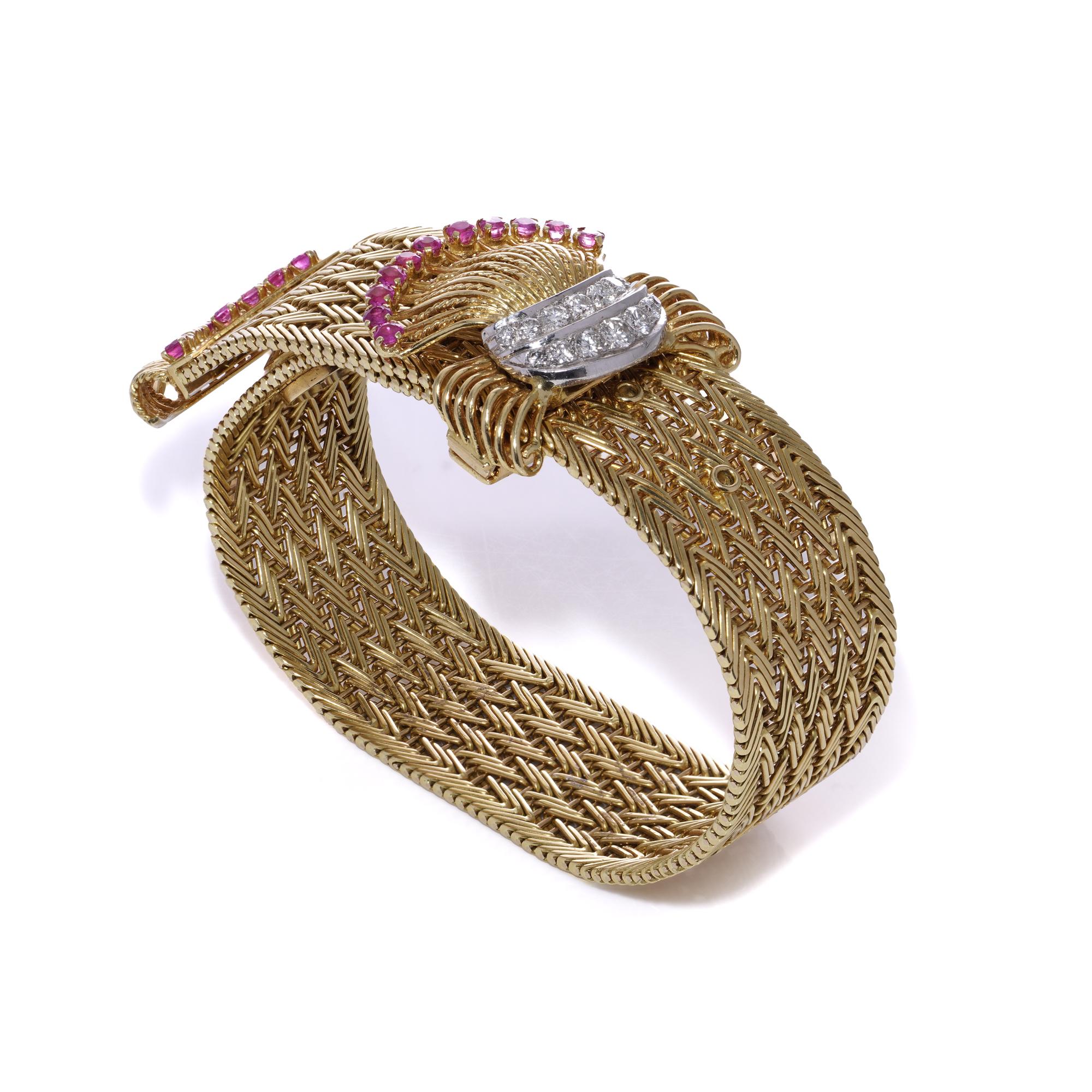 Orologio con bracciale in oro 18kt Kutchinsky per Jaeger Le-Coultre In condizioni ottime in vendita a Braintree, GB