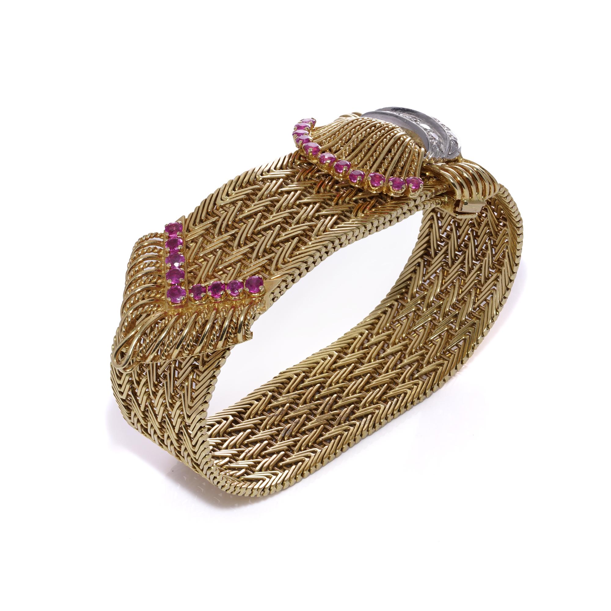 da uomo o donna Orologio con bracciale in oro 18kt Kutchinsky per Jaeger Le-Coultre in vendita