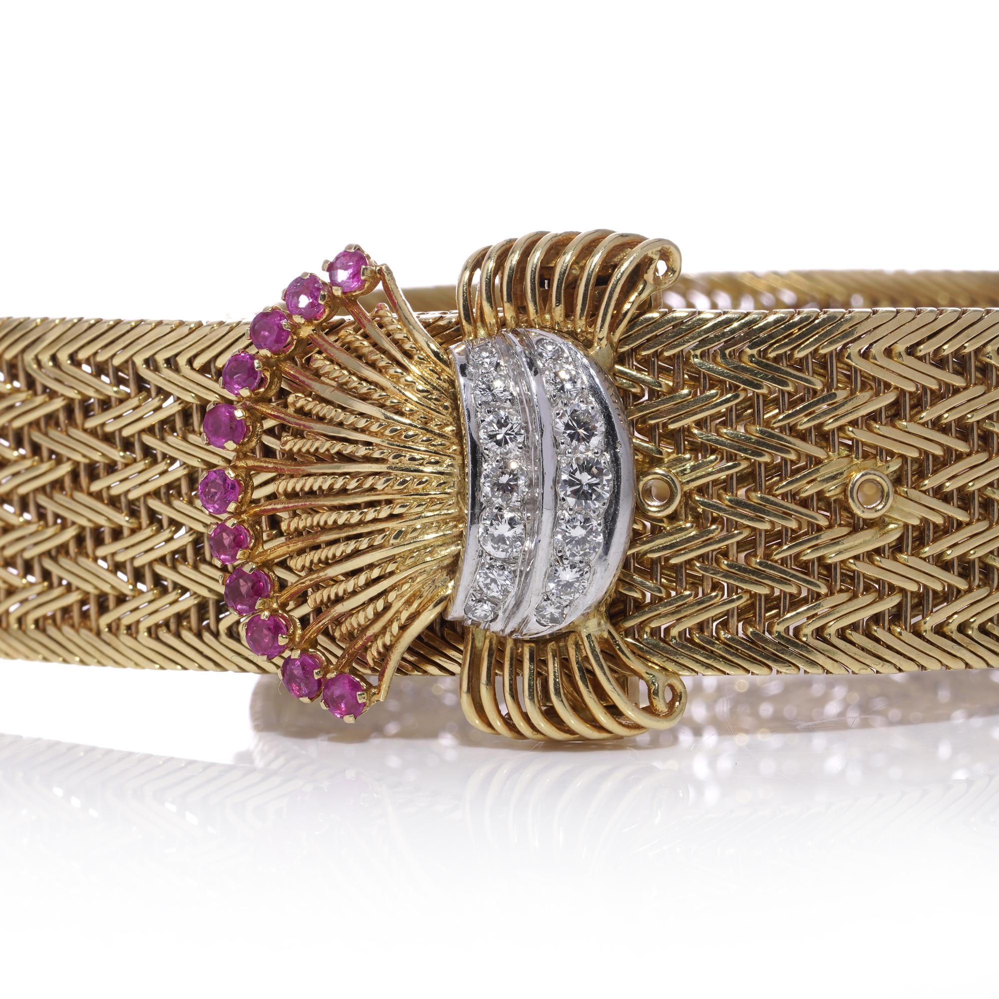 Orologio con bracciale in oro 18kt Kutchinsky per Jaeger Le-Coultre in vendita 2