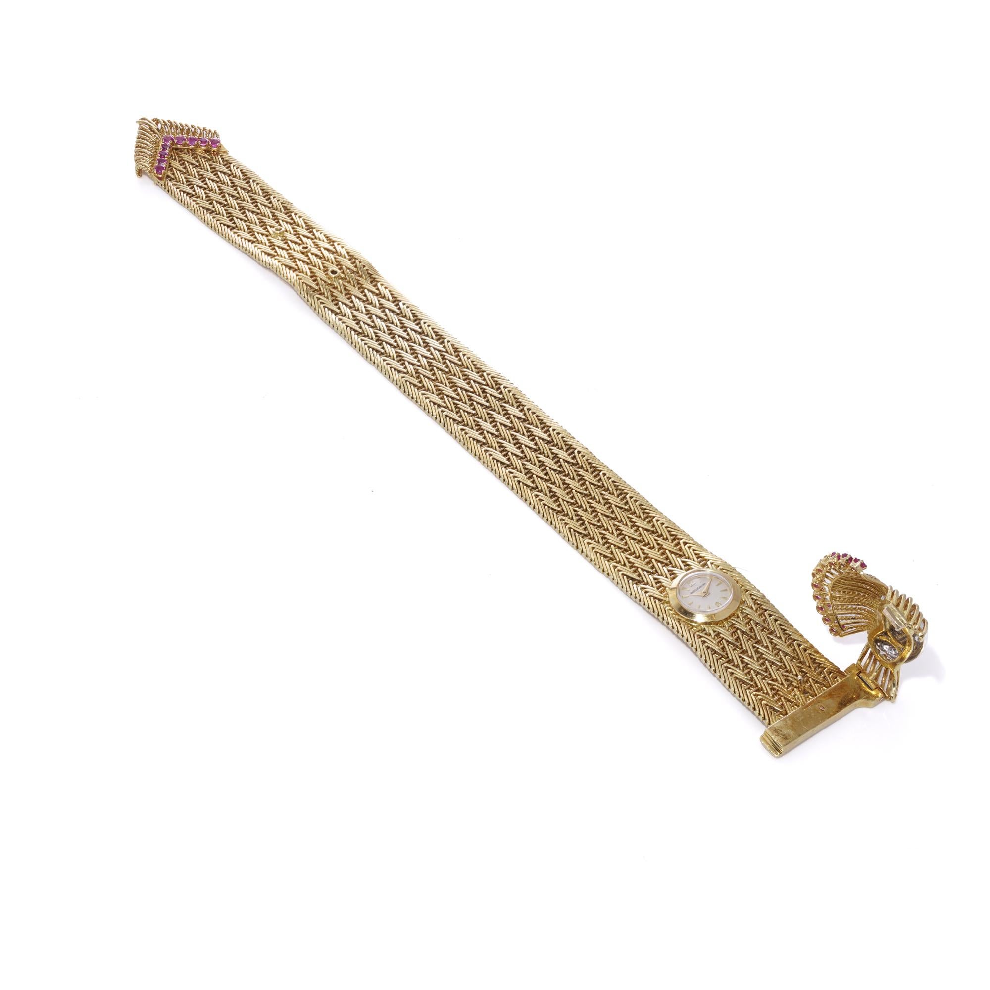 Orologio con bracciale in oro 18kt Kutchinsky per Jaeger Le-Coultre in vendita 3