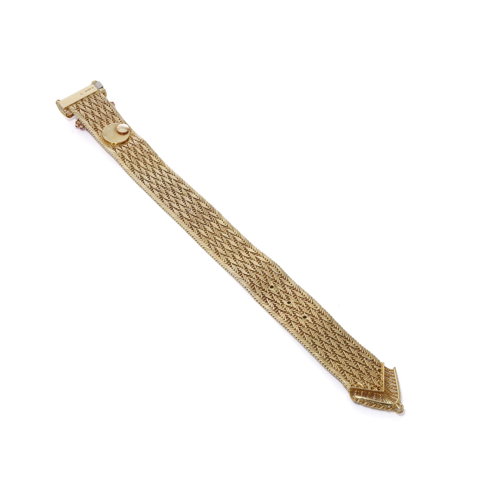 Orologio con bracciale in oro 18kt Kutchinsky per Jaeger Le-Coultre in vendita 4