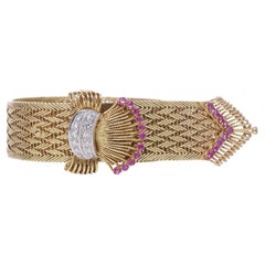 Kutchinsky for Jaeger Le-Coultre 18kt gold bracelet watch