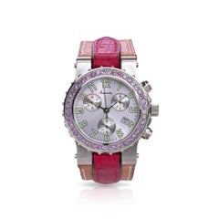 Kutchinsky “Hippocampe” Limited Edition Chronograph with Pink Sapphire Bezel