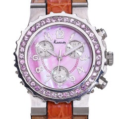 Reloj Cronógrafo Kutchinsky "Hippocampe" Edición Limitada de Nácar Rosa.