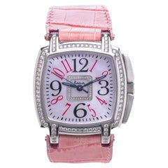 Orologio da polso Kutchinsky Radiant in acciaio inossidabile con diamanti incastonati al quarzo