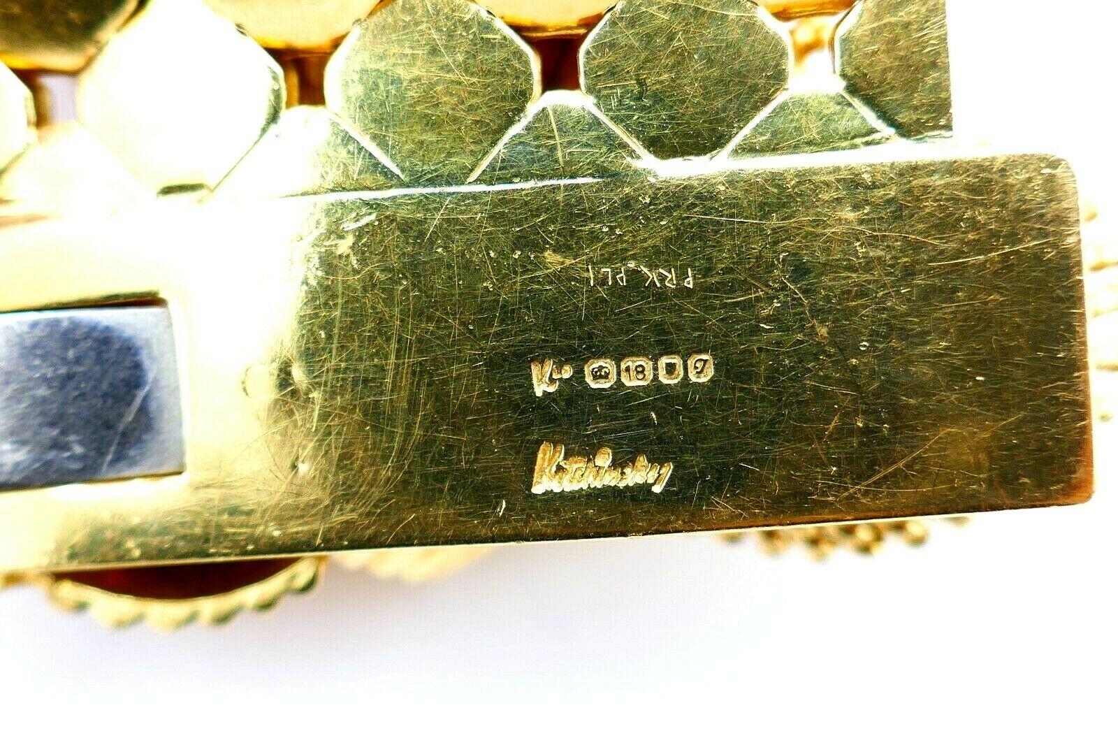 Kutchinsky Retro Yellow Gold Buckle Bracelet For Sale 1