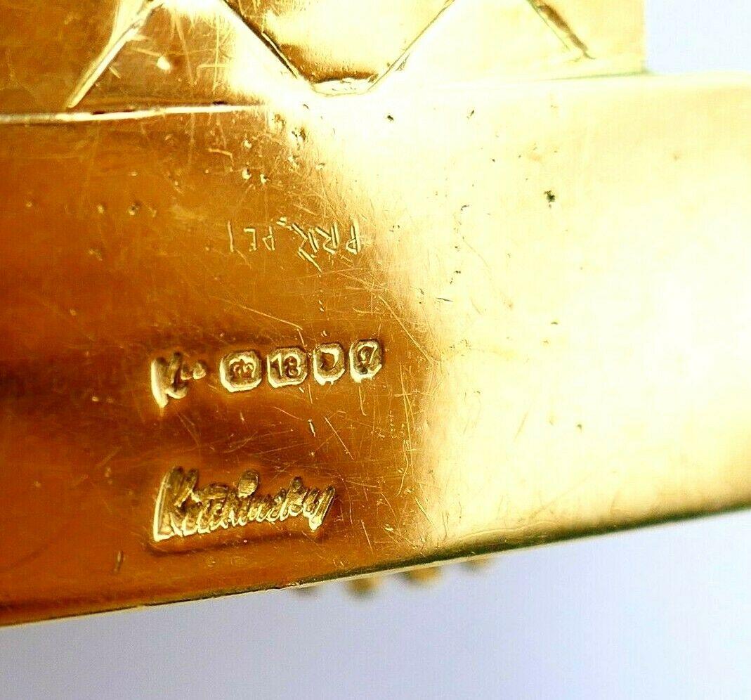 Kutchinsky Retro Yellow Gold Buckle Bracelet For Sale 2