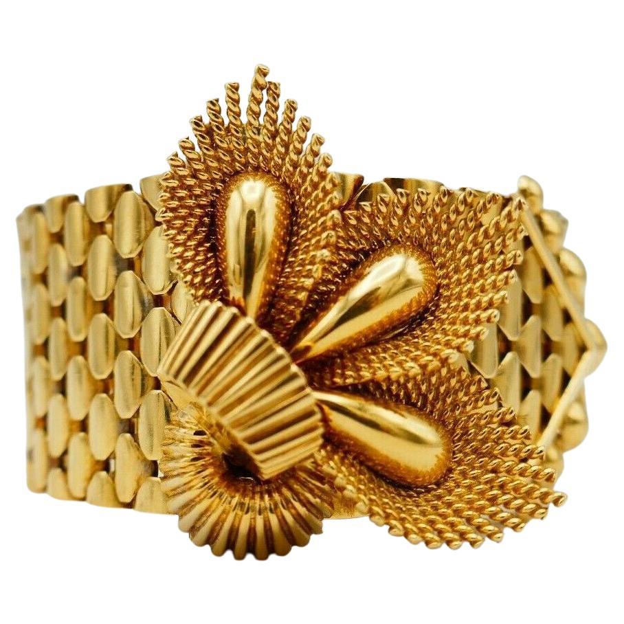 Kutchinsky Retro Yellow Gold Buckle Bracelet For Sale