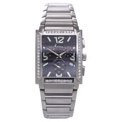 Kutchinsky Stainless Steel Diamond Chronograph Wristwatch